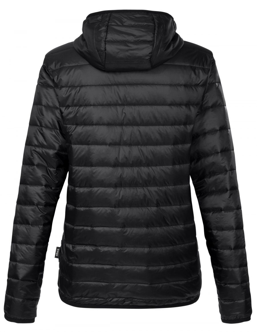 The women's hooded quilted jacket ethica